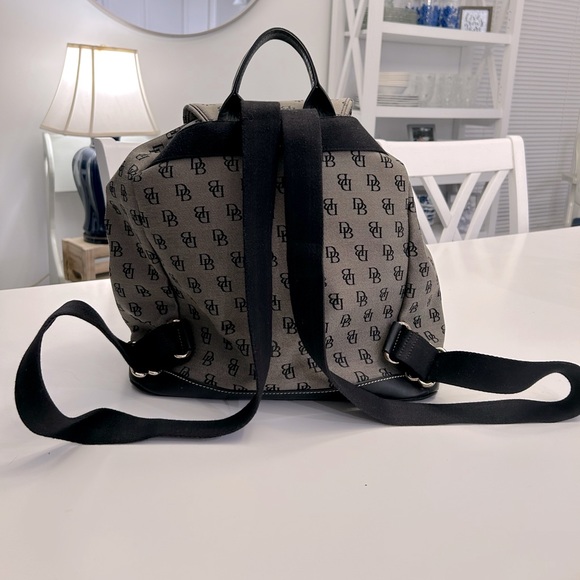 Dooney & Bourke Gray and Black Backpack 13”x14”. Great Condition - Picture 2 of 8